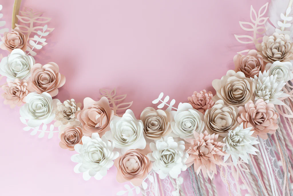 Cricut Guirlanda de Flores de Papel Boho