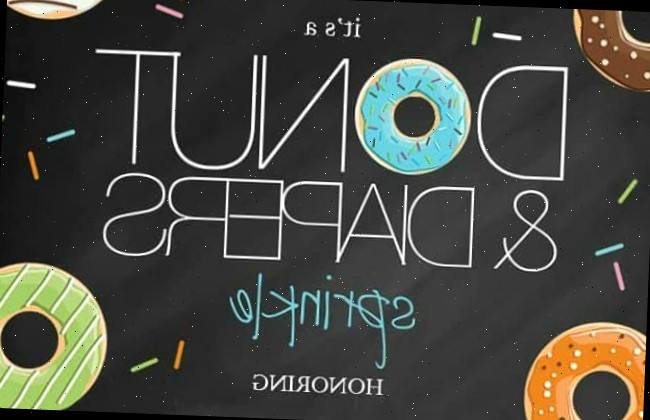 Chá de Bebê de Fraldas e Donuts: Convite Imprimível