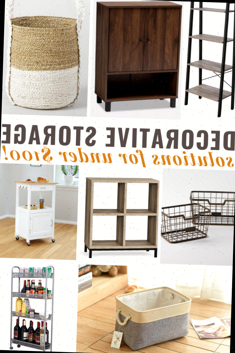 As melhores ideias de armazenamento decorativo por menos de US $ 100