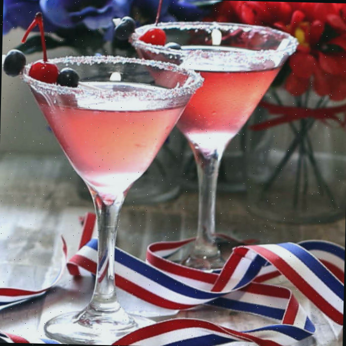 Cosmopolitans para o 4 de Julho.