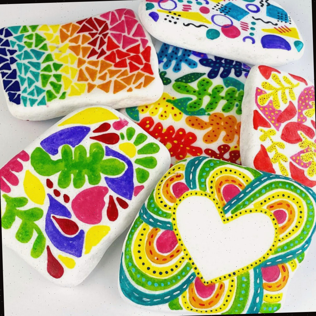 Ideias Fáceis de Pedras Pintadas e o Melhor Selante para Usar