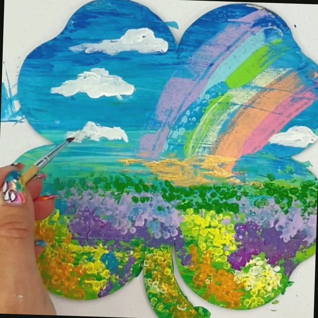 Projeto de Arte Trevo - Ideia de arte do Dia de São Patrício