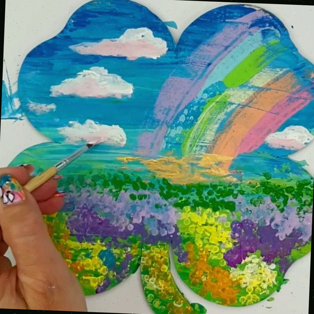 Projeto de Arte Trevo - Ideia de arte do Dia de São Patrício