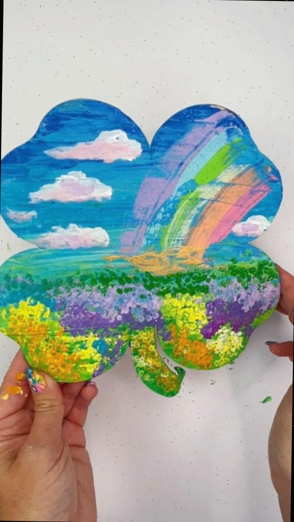 Projeto de Arte Trevo - Ideia de arte do Dia de São Patrício