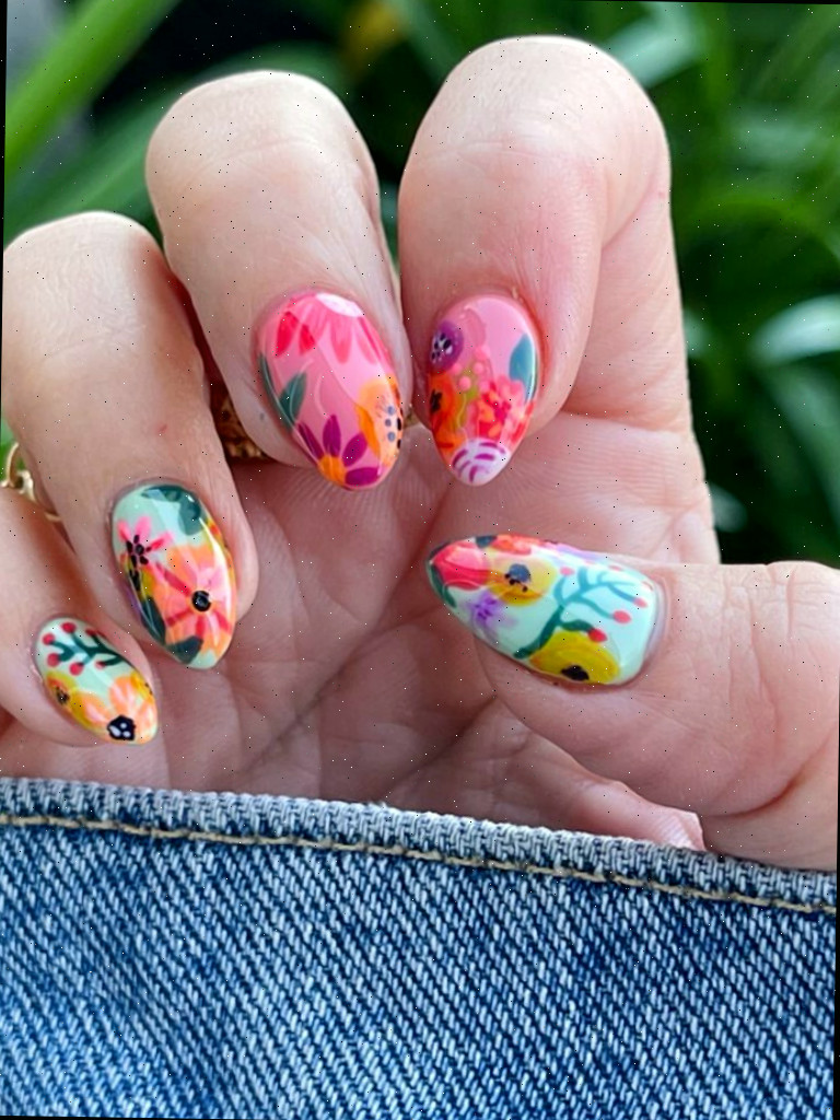 unhas florais