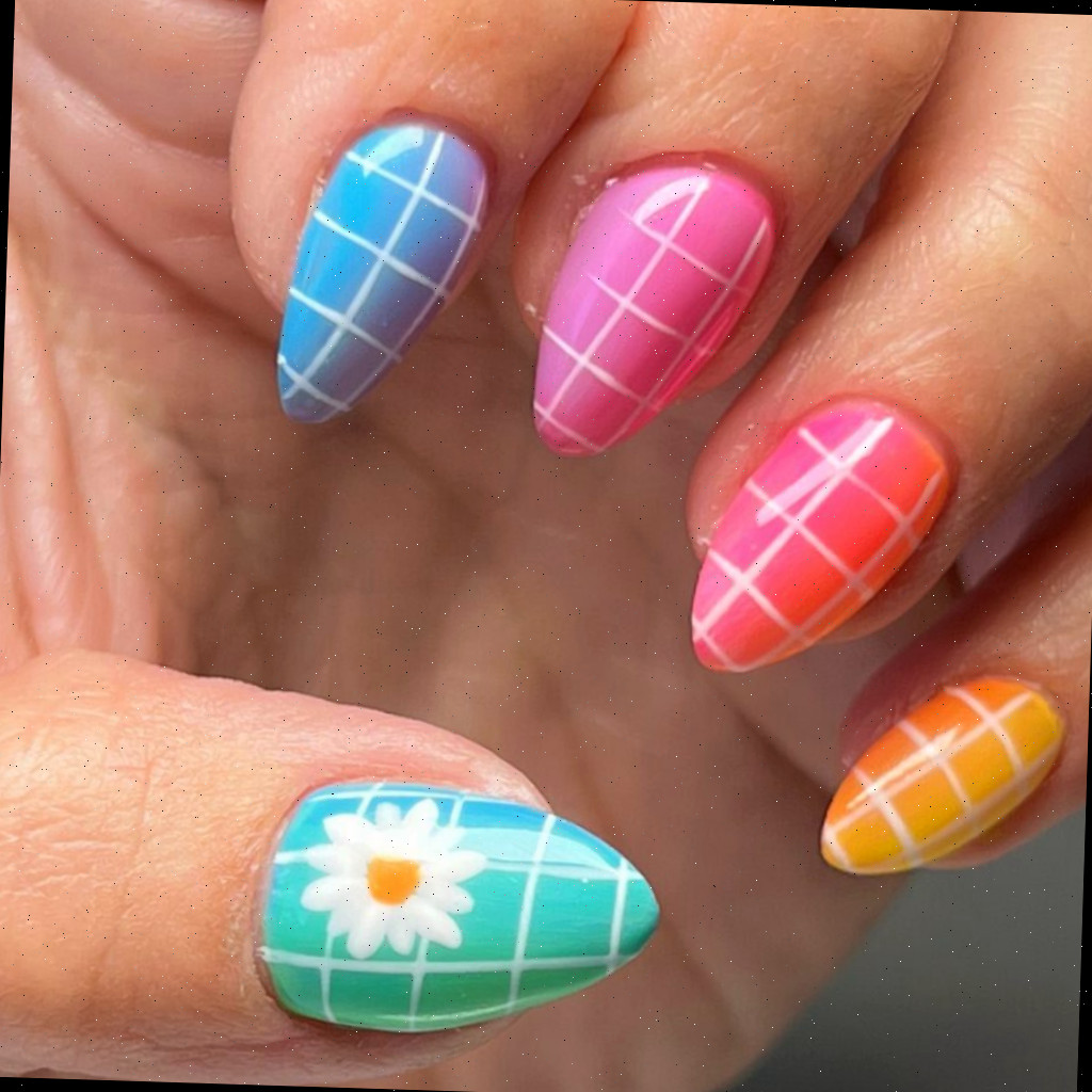 Unhas ombré para o verão