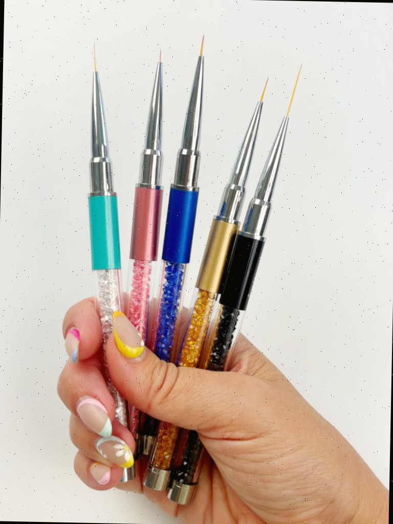 Conjunto de pincéis para arte das unhas