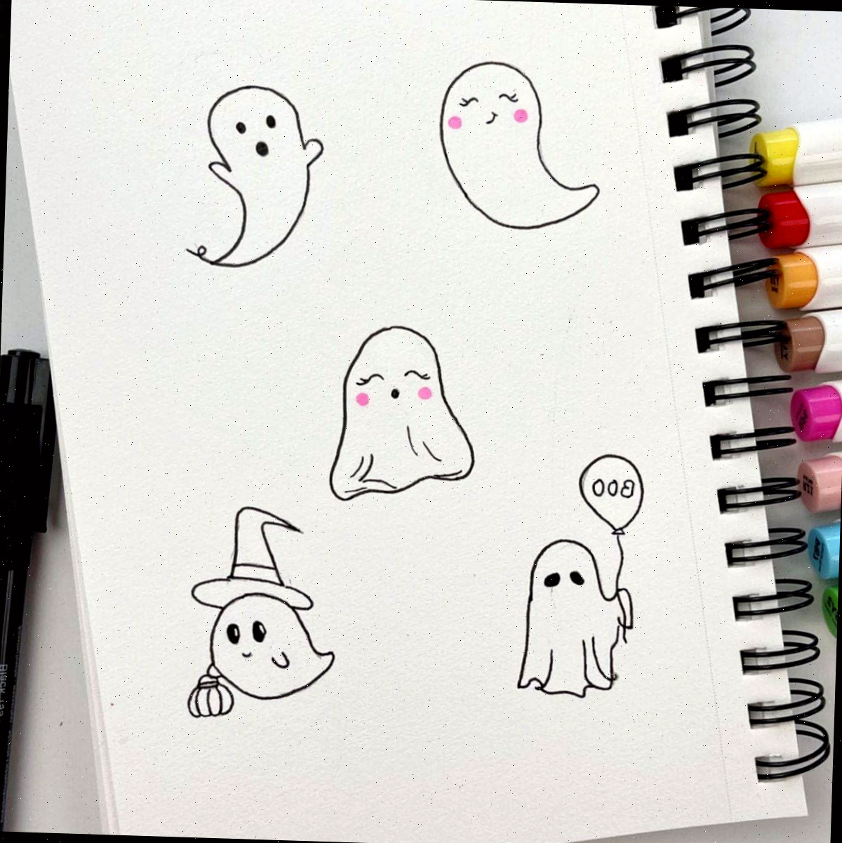 15 Ideias de Desenhos de Fantasmas: Como Desenhar um Fantasma