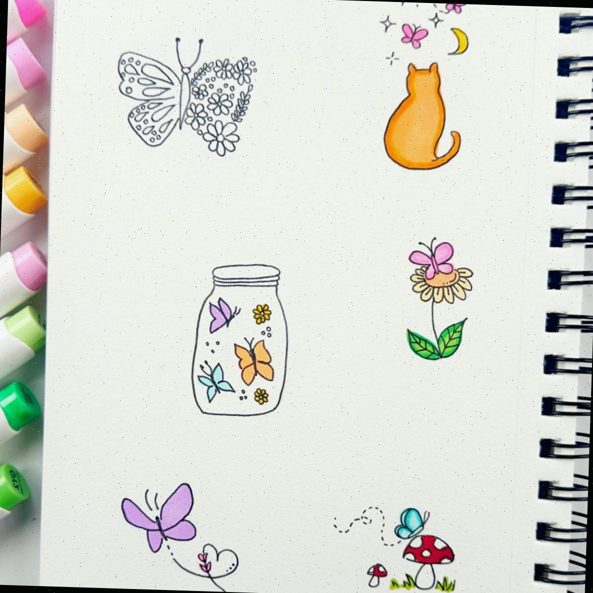 20 Ideias de Desenho de Borboleta