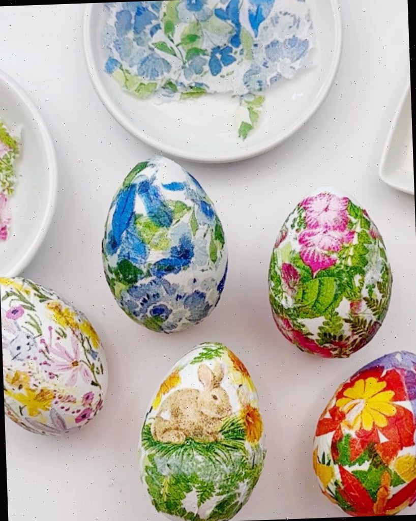 Ovos de páscoa decoupados