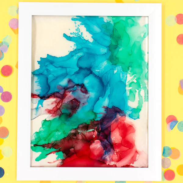 Arte com Tinta de Álcool DIY em Vidro