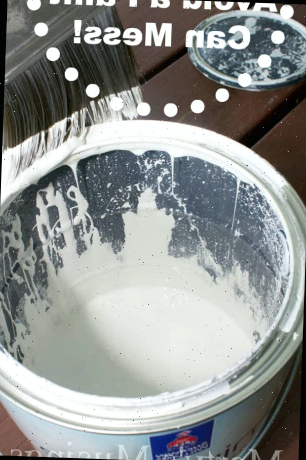 Truque Simples para evitar bagunça com lata de tinta