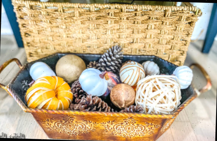 Cesta de metal de cobre