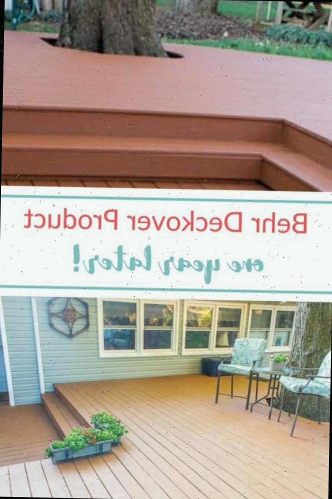 Produto de restauração Behr Deckover após um ano