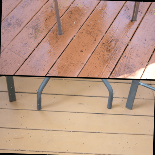 imagem do deck antes e depois