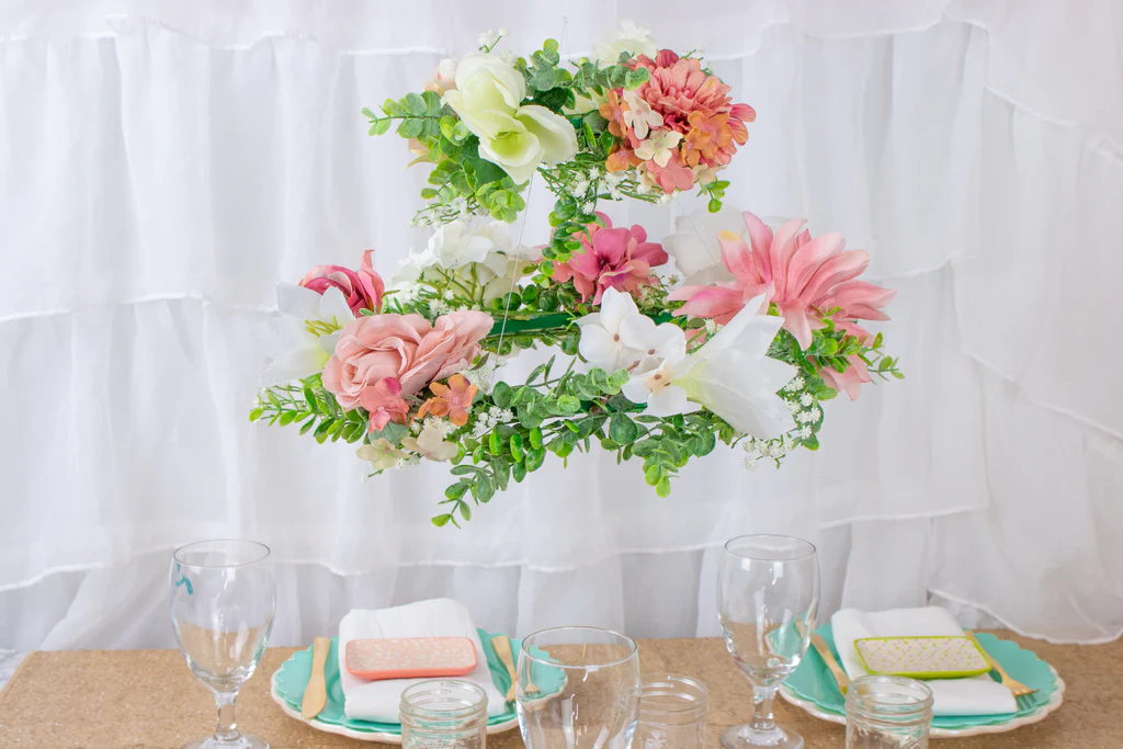 Candelabro Floral Faça Você Mesmo