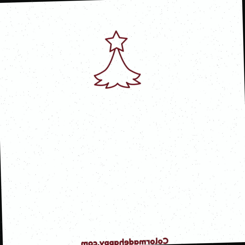 Iniciando o desenho do topo da árvore de Natal