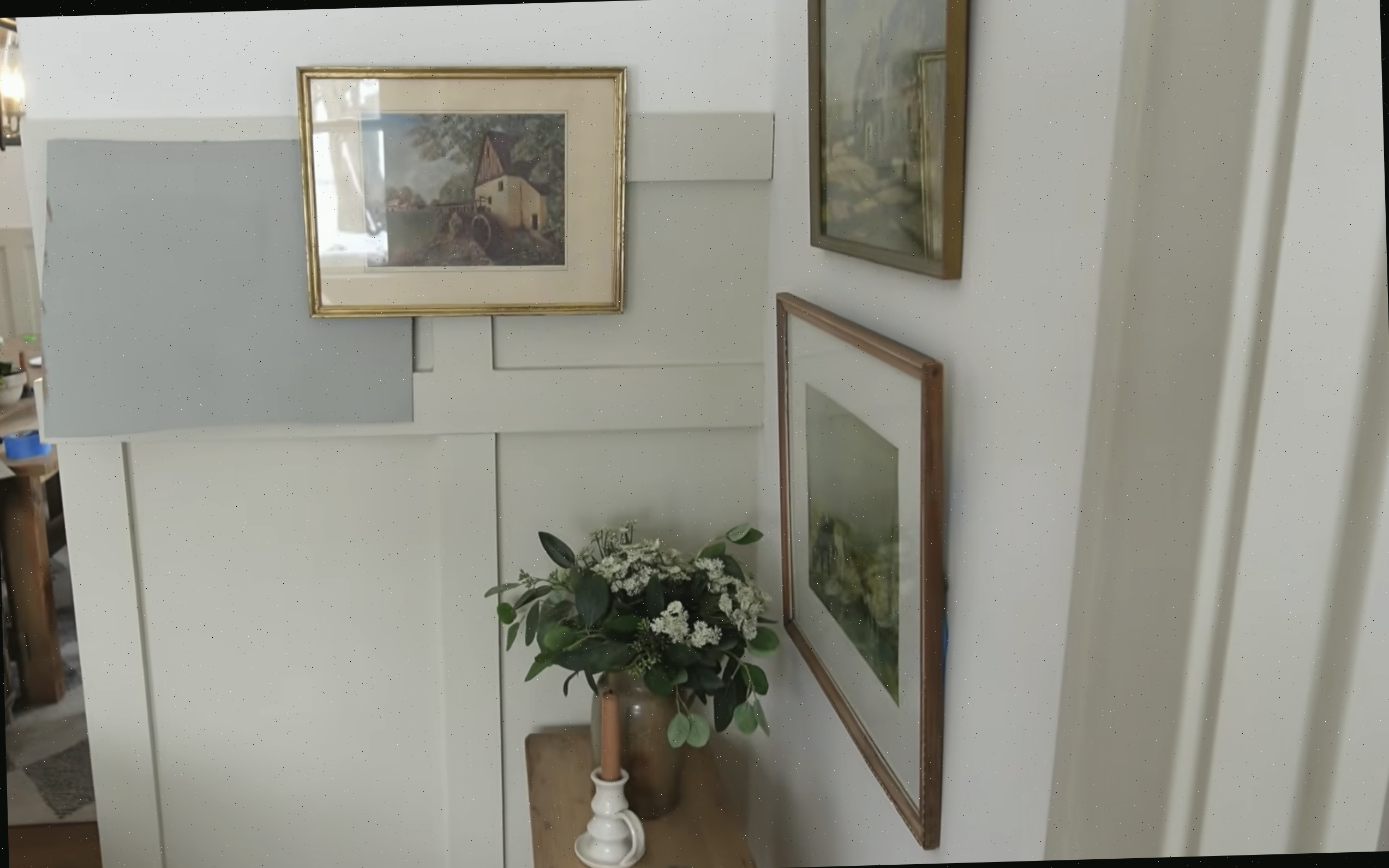 Amostra de pintura Cais Costeiro na parede