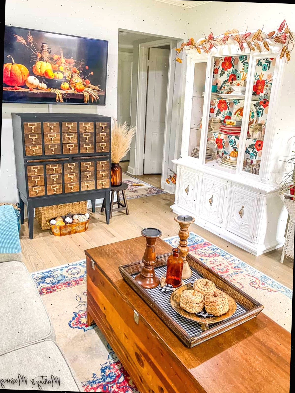 Decoração Aconchegante de Outono para o Chalé