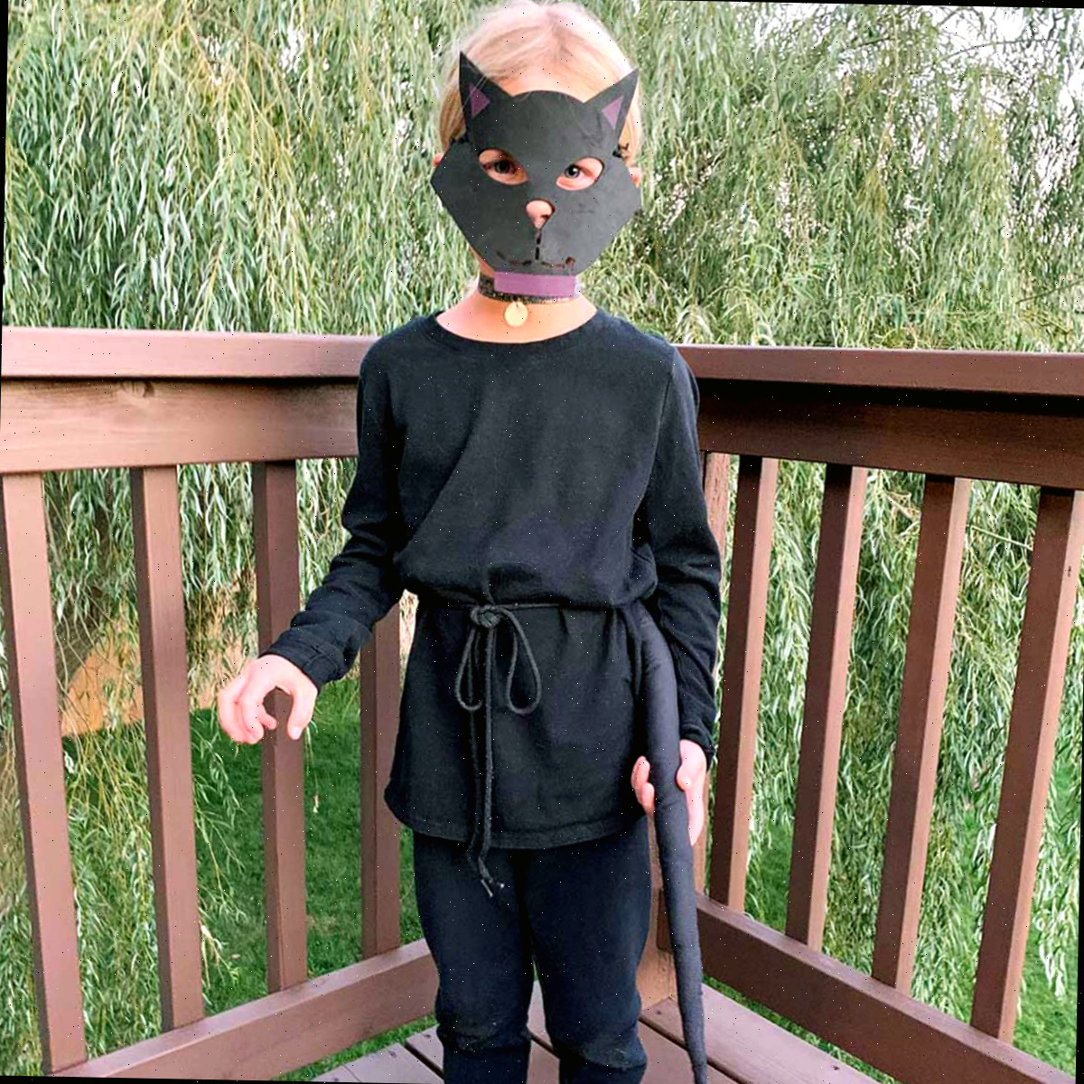 Fantasia de Gato Preto DIY para o Halloween
