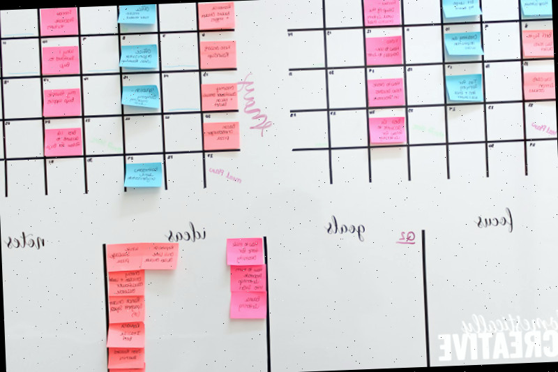 Crie este Grande Calendário e Planejador de Quadro Branco DIY para o seu espaço de escritório!