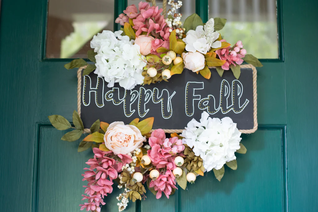 Coroa Floral de Outono DIY
