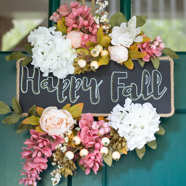 Guirlanda Floral de Outono DIY