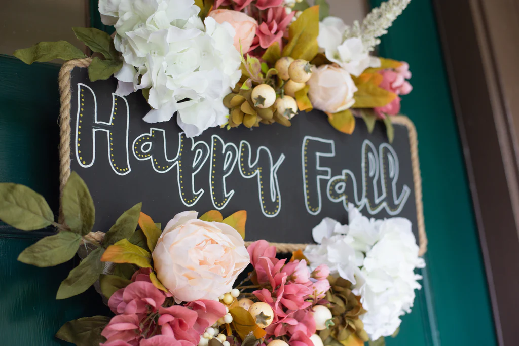 Coroa Floral de Outono DIY