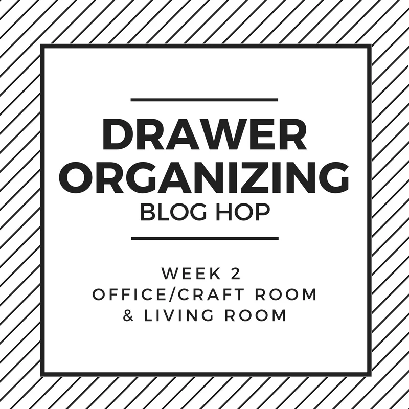Organização de Gavetas Domésticas Blog Hop. Segunda Semana Escritórios, Salas de Artesanato e Salas de Estar