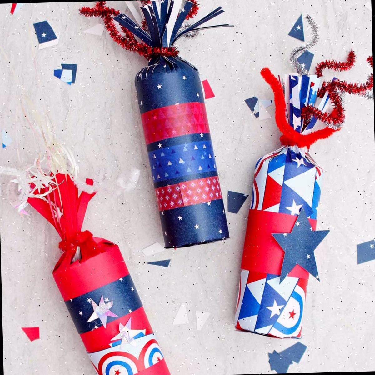 Artesanato Fácil para o Dia da Independência: Caixas de Guloseimas de Fogos de Artifício!
