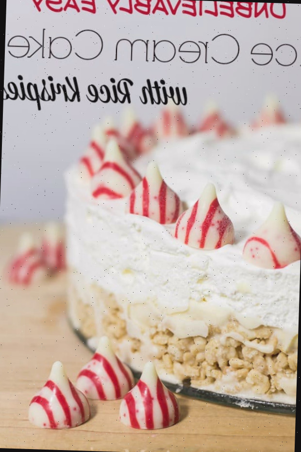 Bolo de sorvete fácil com Rice Krispies - Marty’s Musings