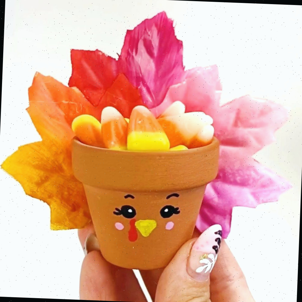 Artesanato de Peru para o Dia de Ação de Graças - Artesanato de Vaso de Flores