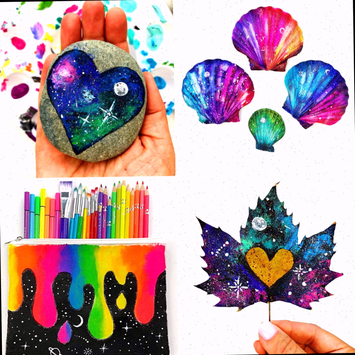 Tutoriais de Pintura de Galáxia para Iniciantes