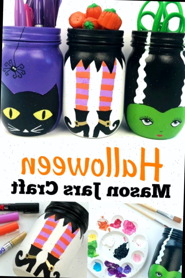 Frascos de Halloween