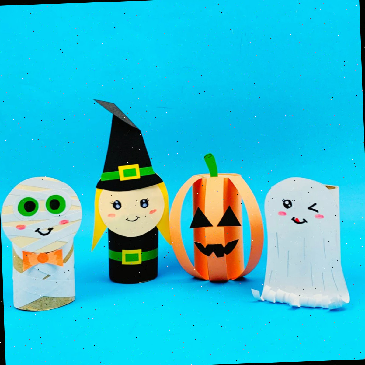 Artesanato de Rolos de Papel Higiênico para o Halloween