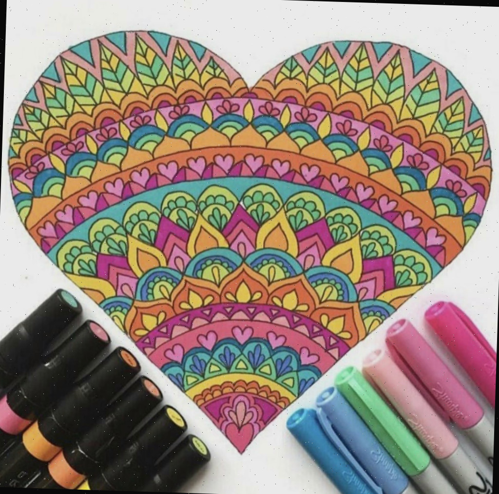 Páginas para Colorir de Coração • Impressões Grátis para Adultos e Crianças