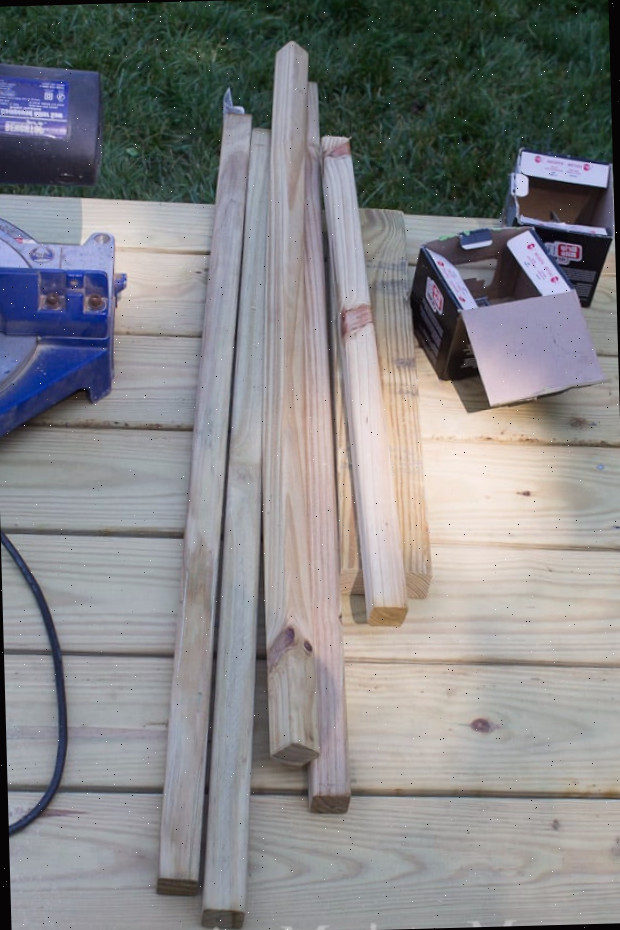 Materiais para a grade do deck