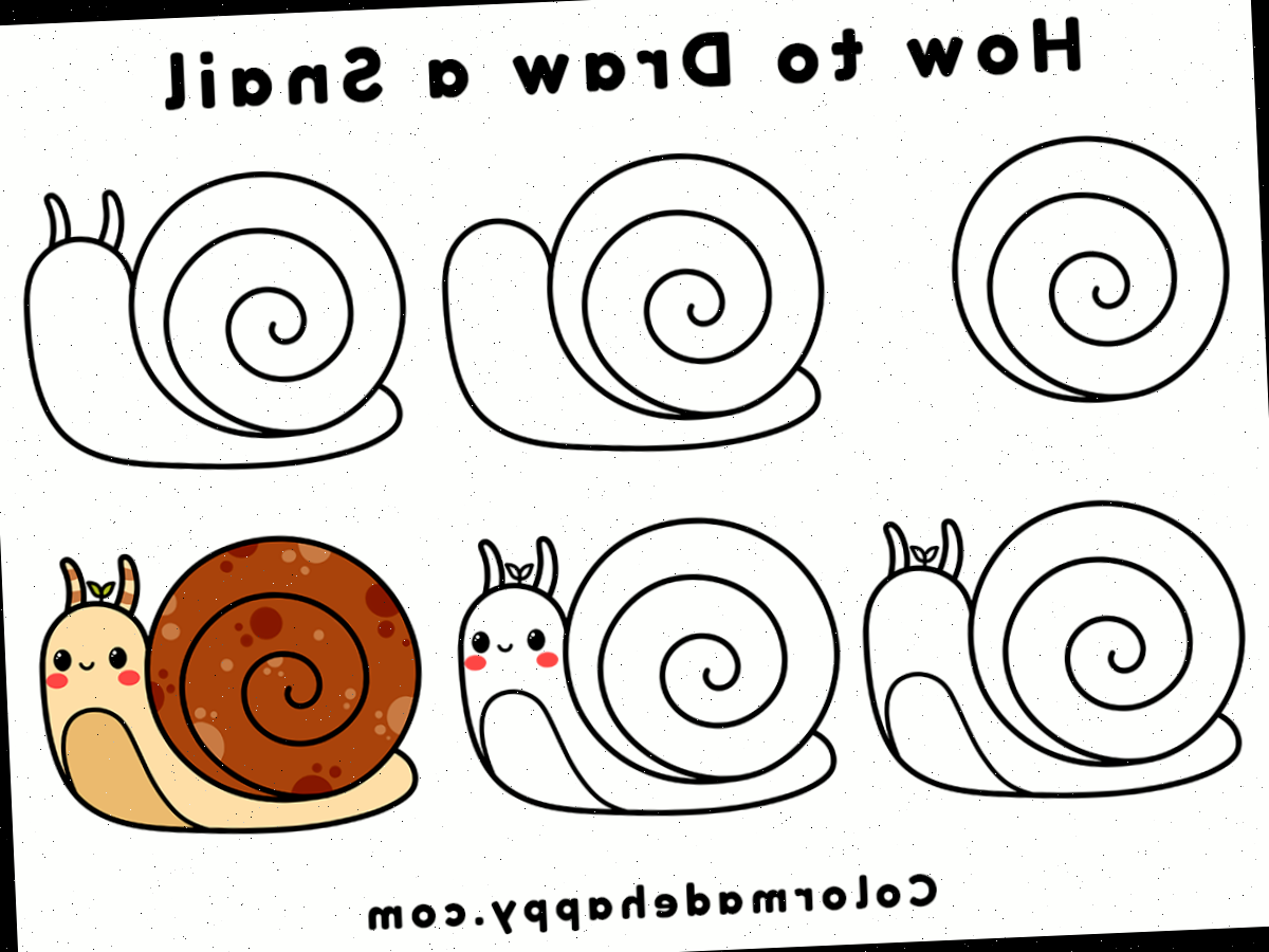 Como Desenhar Um Caracol