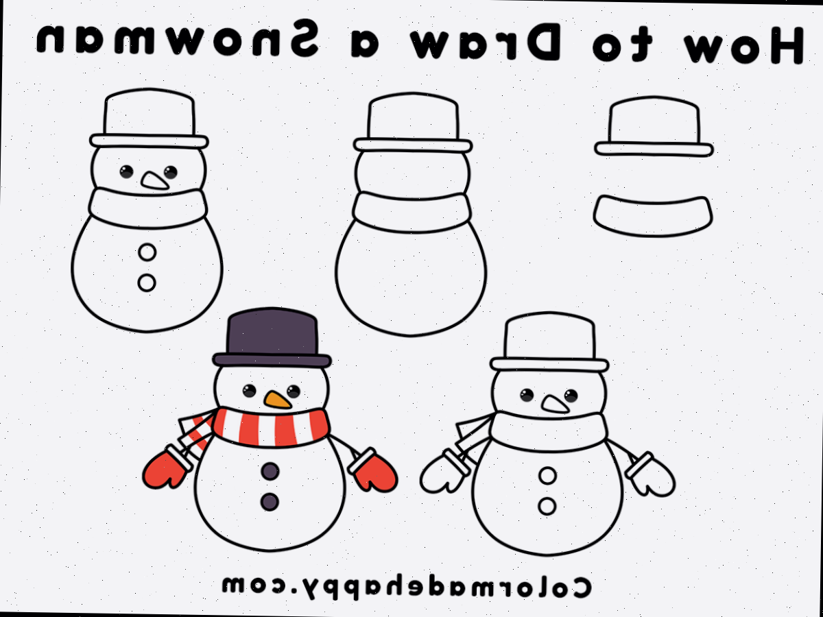 Como Desenhar um Boneco de Neve