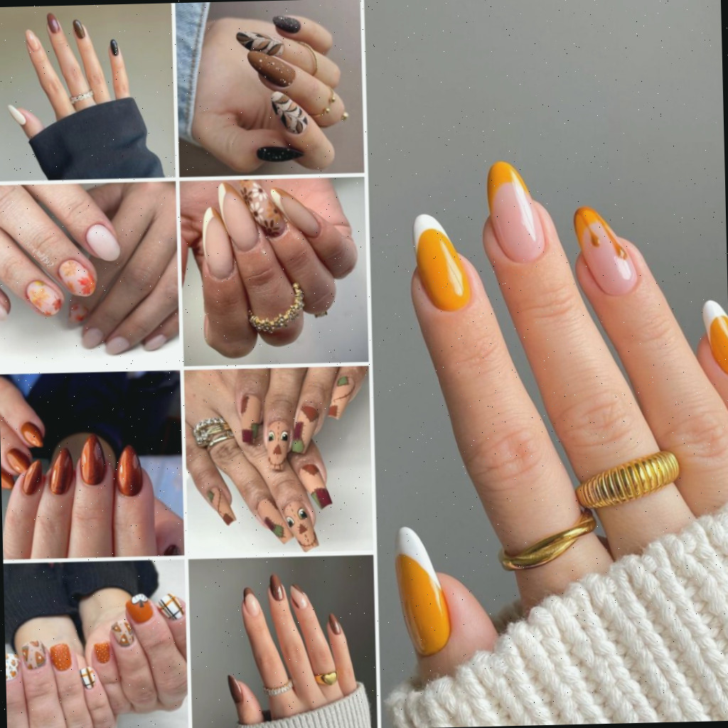 30+ Ideias de Unhas e Cores para o Dia de Ação de Graças