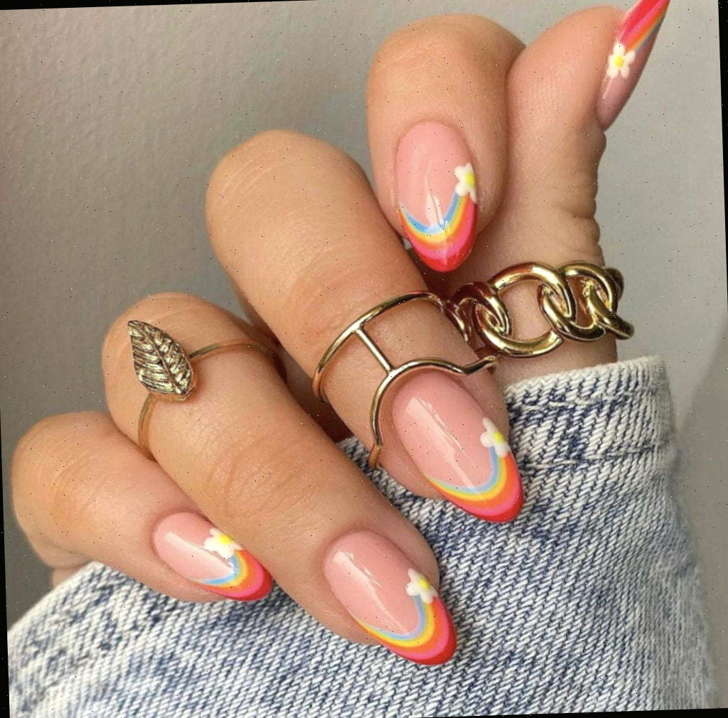 Unhas arco-íris