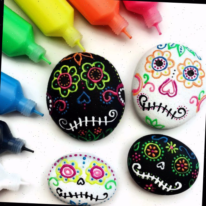 Caveira de Açúcar com Tinta Puff