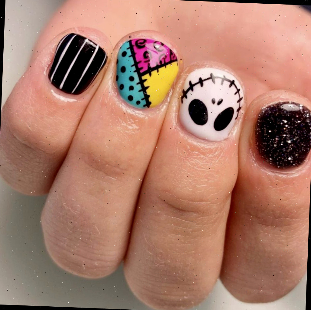 Arte de unhas de O Estranho Mundo de Jack