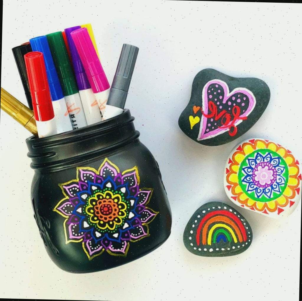 Decoração Mason Jar com Doodle