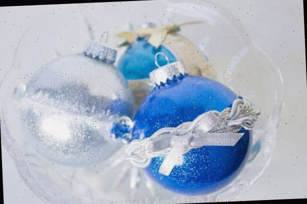 Enfeites de brilho sem bagunça para o Natal feitos com Mop -n Glo