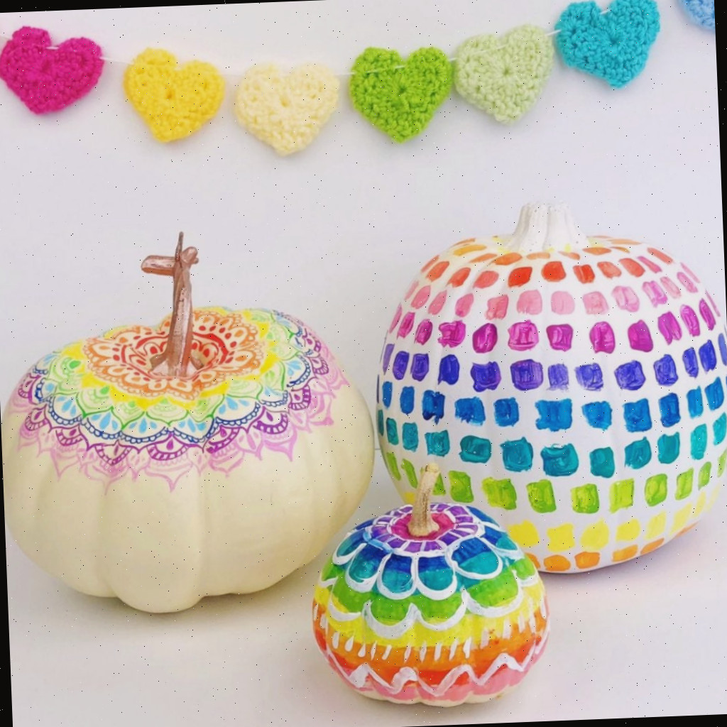 Ideias Coloridas de Decoração de Abóboras