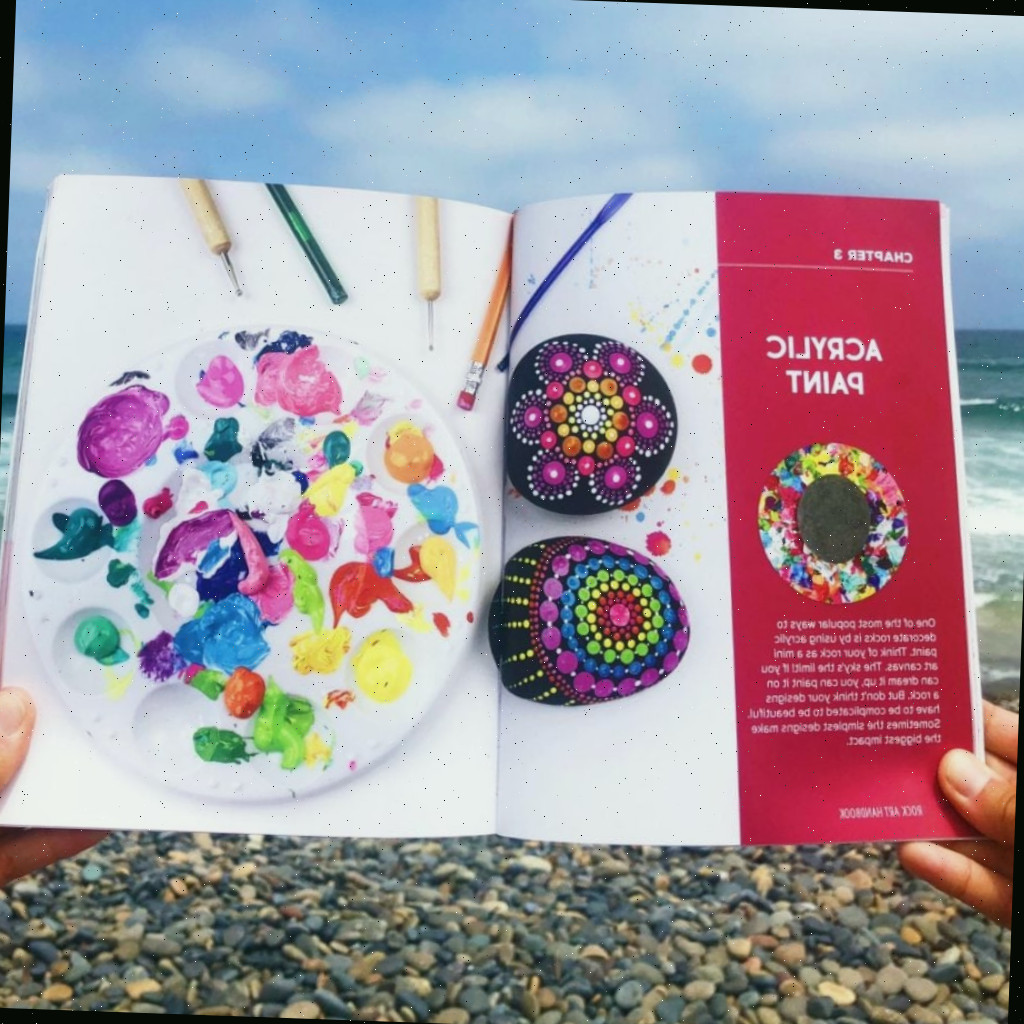 Guia de Arte em Pedra - 30 tutoriais detalhados sobre pintura em pedras e arte decorativa em rochas