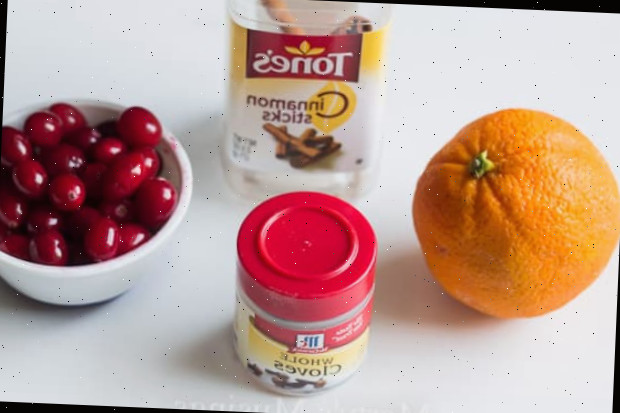 Ingredientes para pot-pourri artesanal em cozimento lento
