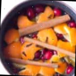 Uma tigela de frutas, com pot-pourri