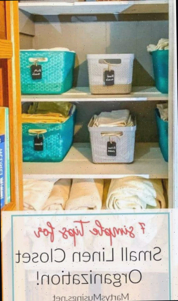 7 dicas fáceis para a organização do pequeno armário de roupa de cama